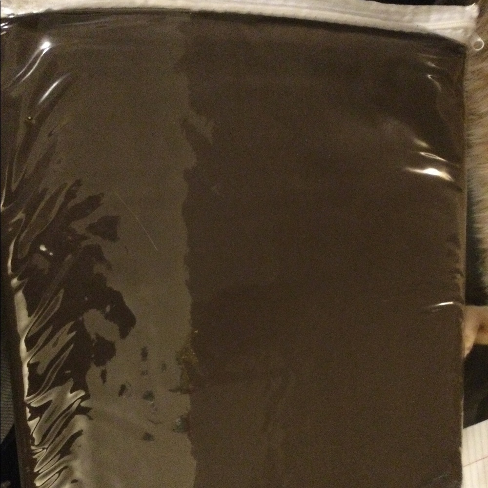 UNBRANDED brown chocolate bedskirt size king